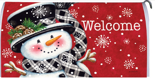 Black & Red Snowman- LG Mailbox Makeover