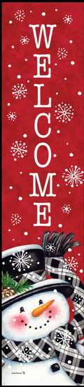 Black & Red Snowman-Yard Expression