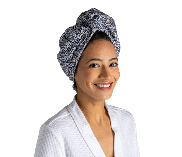 Lemon Lavender Plot Twist Microfiber Turbo Towel