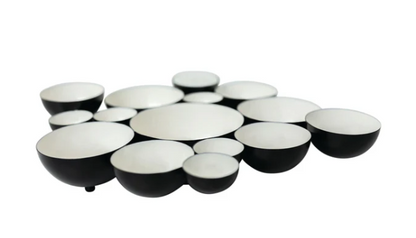 black and white bubble bowl