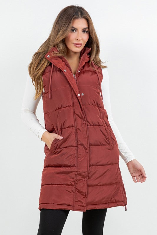 Serena Puffer Long Vest