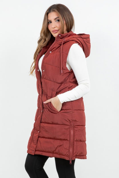Serena Puffer Long Vest