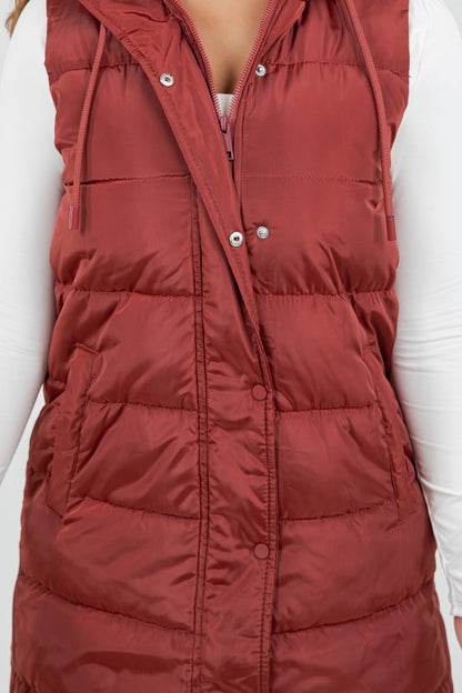 Serena Puffer Long Vest