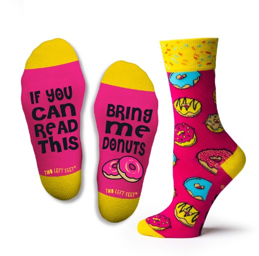 TWO LEFT FEET Bring Me Donuts Socks