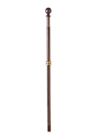 Metal Extendable House Flag Bronze !