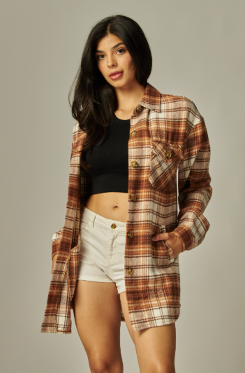 Mazie Plaid Oversized Shacket