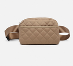Caroline Quilted Belt Bag w/ Front Pocket | M2510