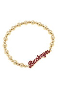 Canvas Style - Ohio State Buckeyes Autograph Enamel Stretch Bracelet !