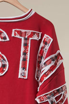 Christmas Back Lettering Sweatshirt-Mello