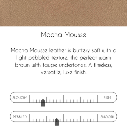 Beaudin - Bella Belt Bag In Mocha Mousse Leather | Upcycled GG Full Front