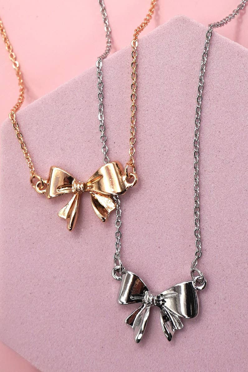 MINI BOW RIBBON NECKLACE |
