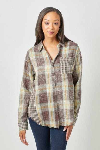 Merry Plaid Oversized Shacket