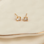 Howard's - Waterproof Earrings 5mm Round Cubic Zirconia Stud Narelle