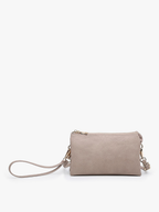 Jen & Co. - M013 Riley Monogrammable 3 Compartment Crossbody/Wristlet