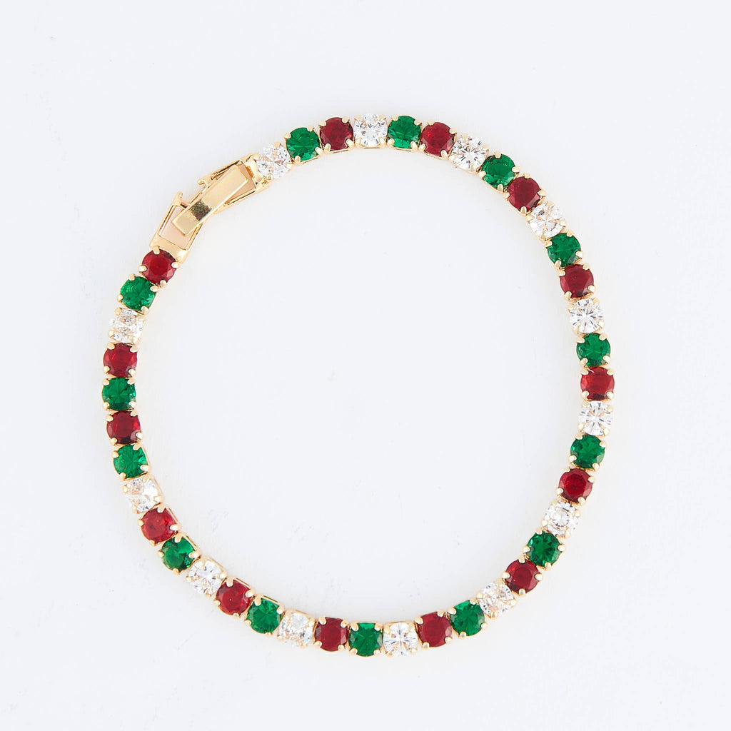 Howard's - Stella Holiday Baguette Gemstone Tennis Bracelet