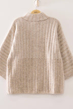Tricia Ribbed Knit Mock Neck Sweater