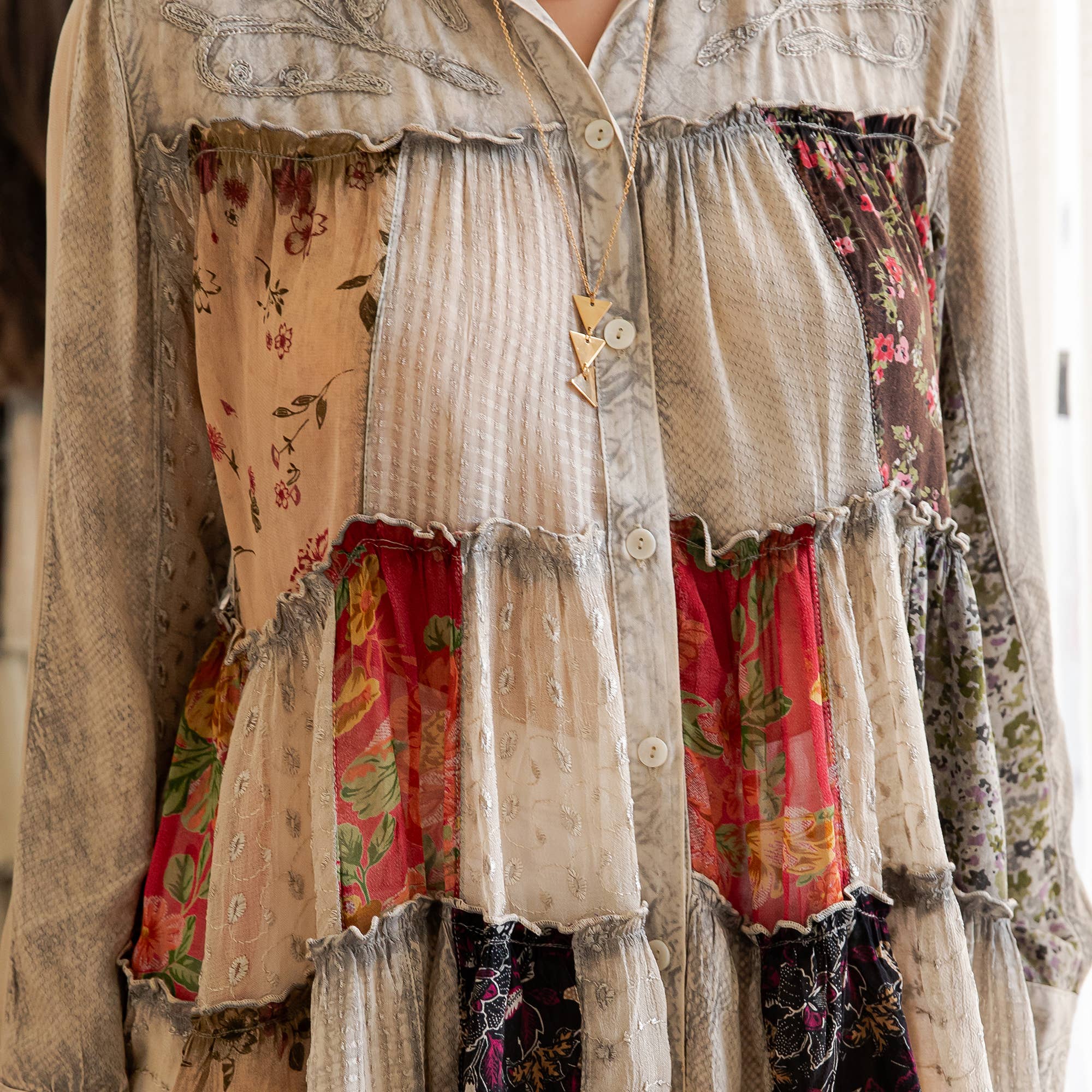 Young Threads - Limited Edition Sweater Knit Jhabla Top with Graceful Tiers