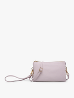 Jen & Co. - M013 Riley Monogrammable 3 Compartment Crossbody/Wristlet