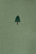 LE LIS - Christmas Tree Embroidered Oversized Sweatshirt