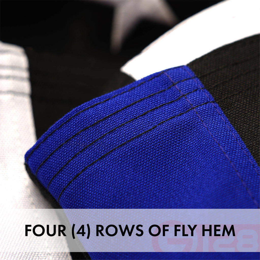 G128 - Thin Red & Thin Blue Line Flag 220GSM Embroidered Spun Polyester 3x5 Ft
