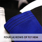 G128 - Thin Red & Thin Blue Line Flag 220GSM Embroidered Spun Polyester 3x5 Ft