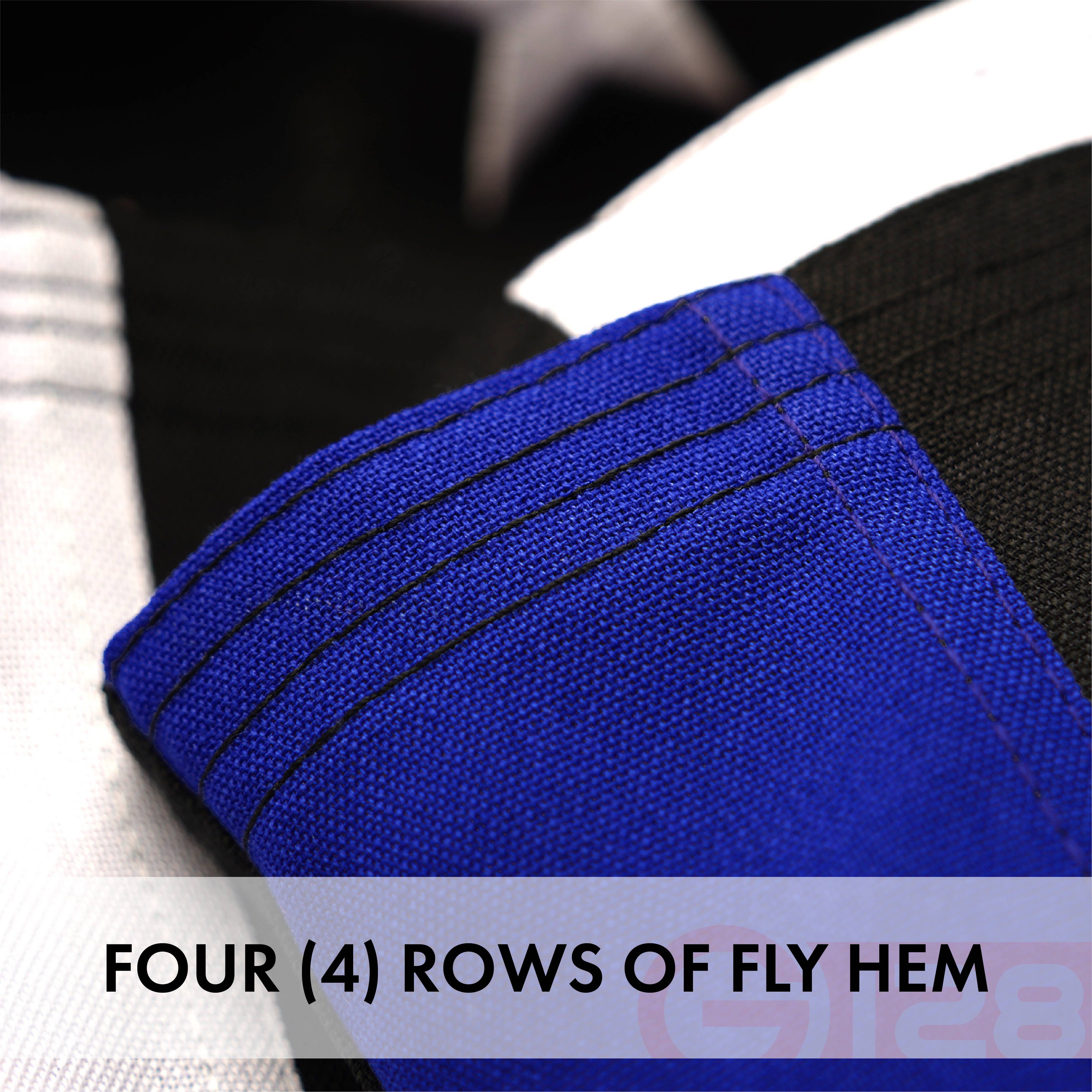 G128 - Thin Red & Thin Blue Line Flag 220GSM Embroidered Spun Polyester 3x5 Ft