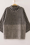 Tricia Ribbed Knit Mock Neck Sweater
