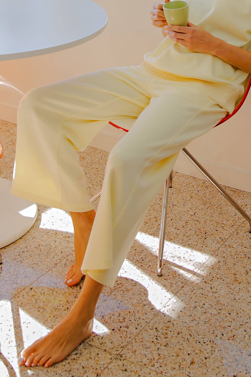 Rae Mode - MODAL SCUBA CROPPED WIDE PANT