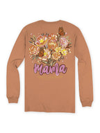 simply southern - Long Sleeve Mama T-Shirt CHSTNT