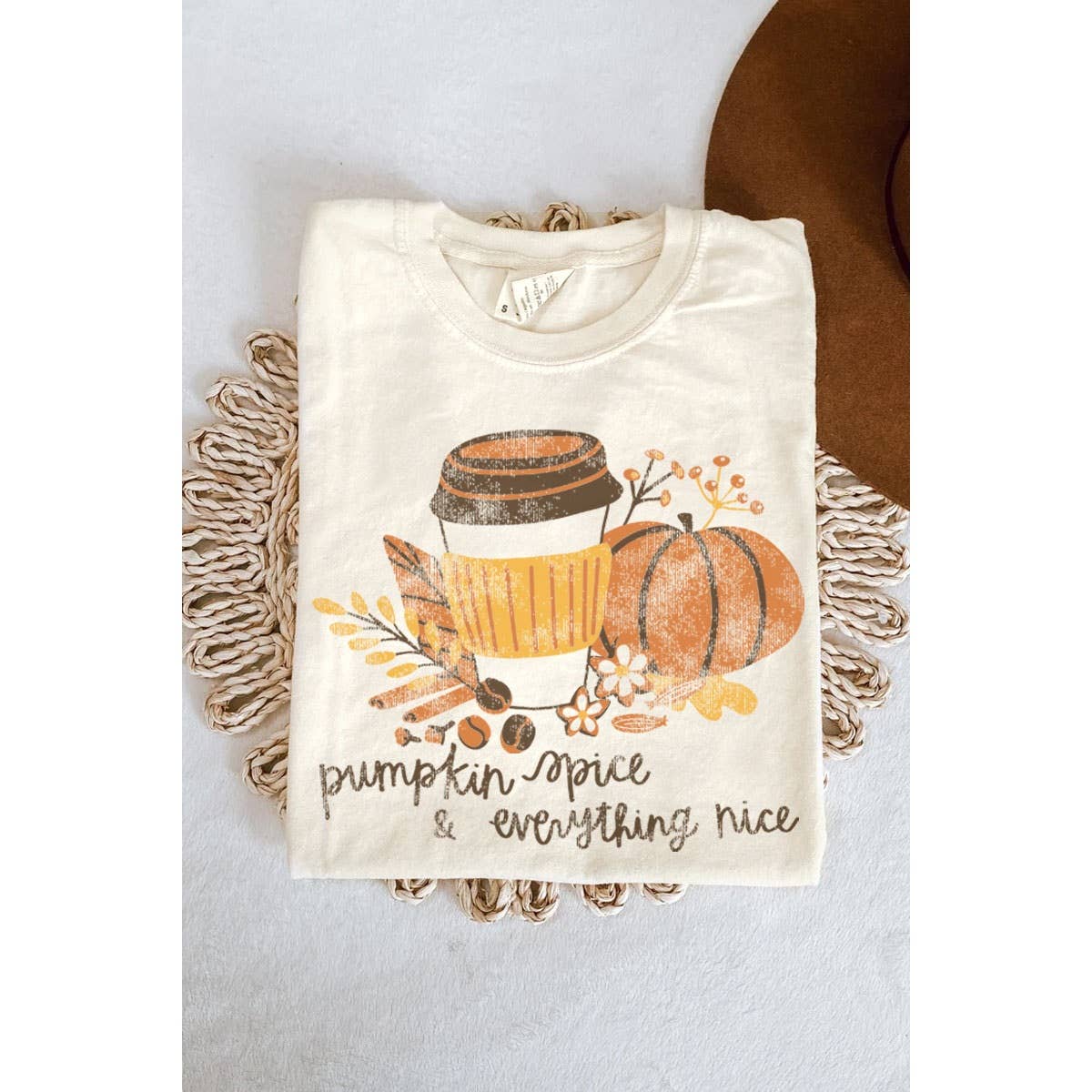 PUMPKIN SPICE MINERAL GRAPHIC TEE-HRTandLUV