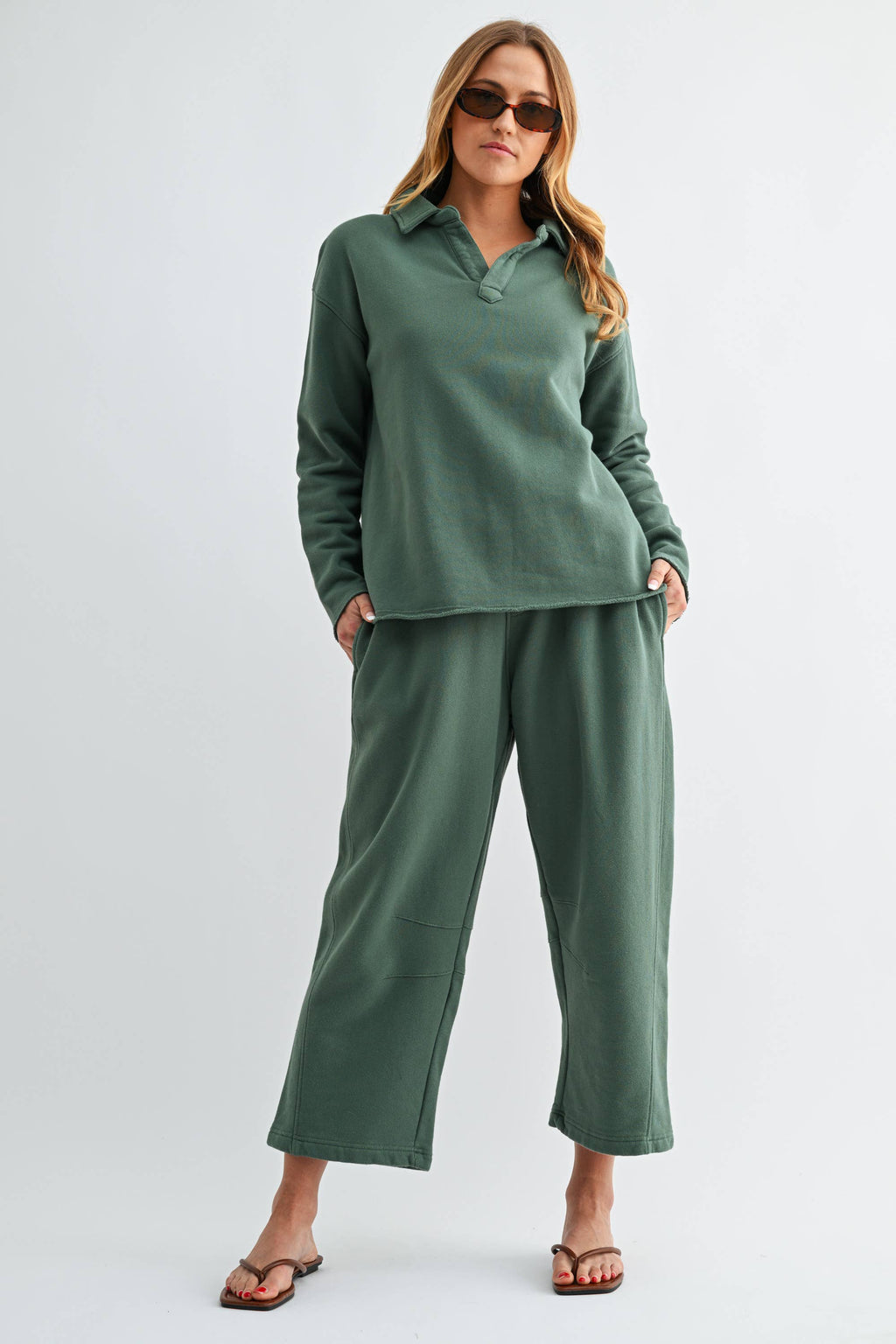 Mono B - Malibu Air Cotton Barrel Lounge Pants