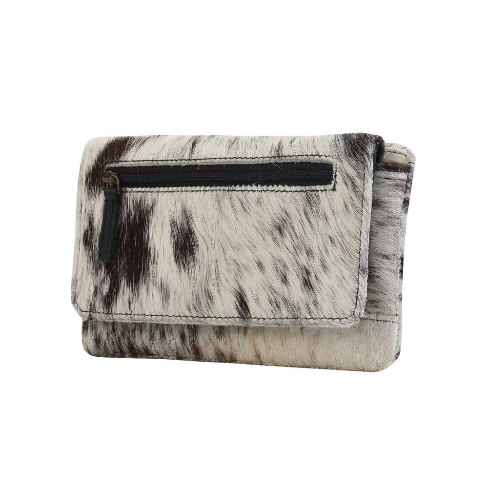 Myra Bag - COOKIE CRUNCH LEATHER AND HAIRON WALLET