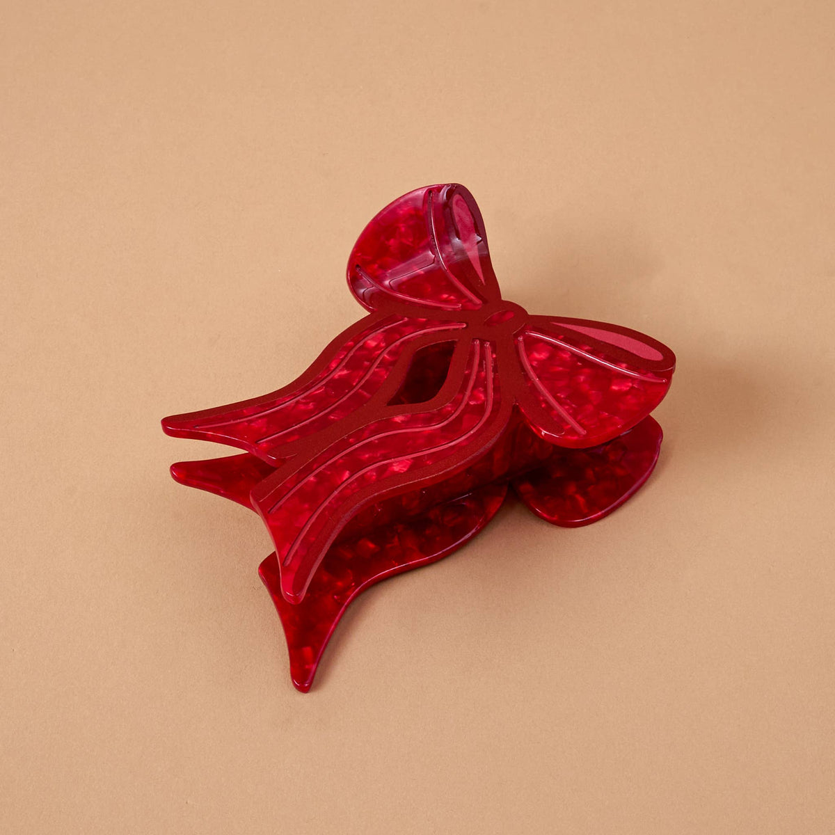 The Darling Effect - Shape Up Claw Clip-Red Bow