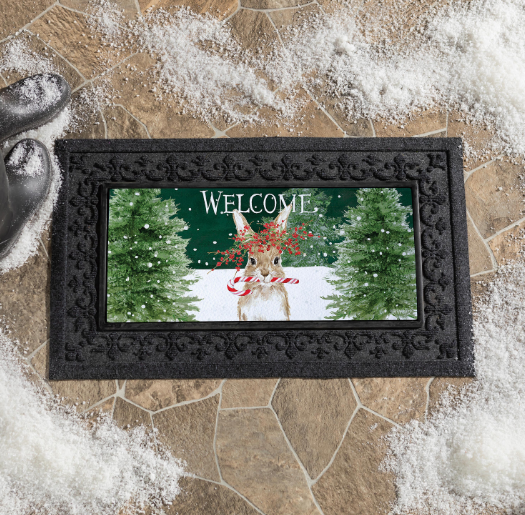 Candy Cane Rabbit Sassafras Switch Mat