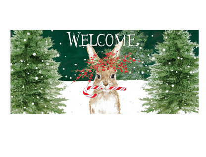 Candy Cane Rabbit Sassafras Switch Mat