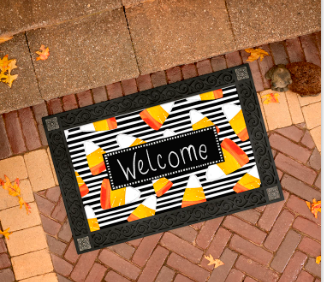 Candy Corn Welcome MatMate