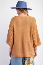 Easel Chunky And Cozy Oversized Knit Sweater