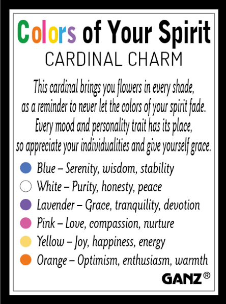 The Colors of Your Spirit Cardinal Charms
