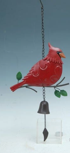 Metal Cardinal Windchime
