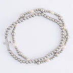Howard's - Cross Bracelet Pearl Station Bead Waterproof Narelle Duo Set