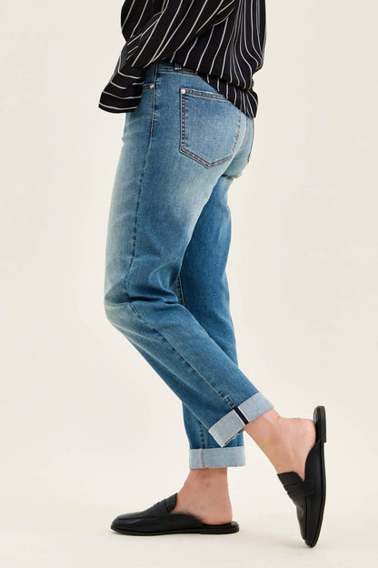 Judy Blue Jeans - MR Boyfriend Cool Denim w/ Cross Back Belt Loops