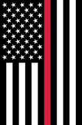 Custom Decor - Applique Flag-Fire Fighter Support - 12” x 18”