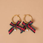 The Darling Effect - Signature Hoop Earrings-Dressed in Plaid