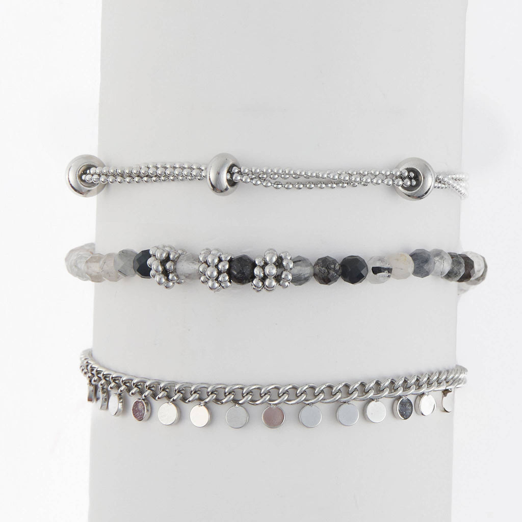 Howard's - Waterproof Bracelet Beaded Chain 3-Piece Set Narelle