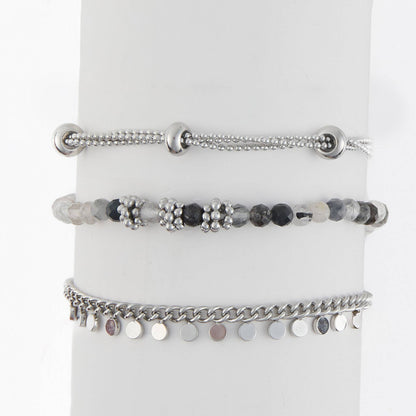 Howard's - Waterproof Bracelet Beaded Chain 3-Piece Set Narelle