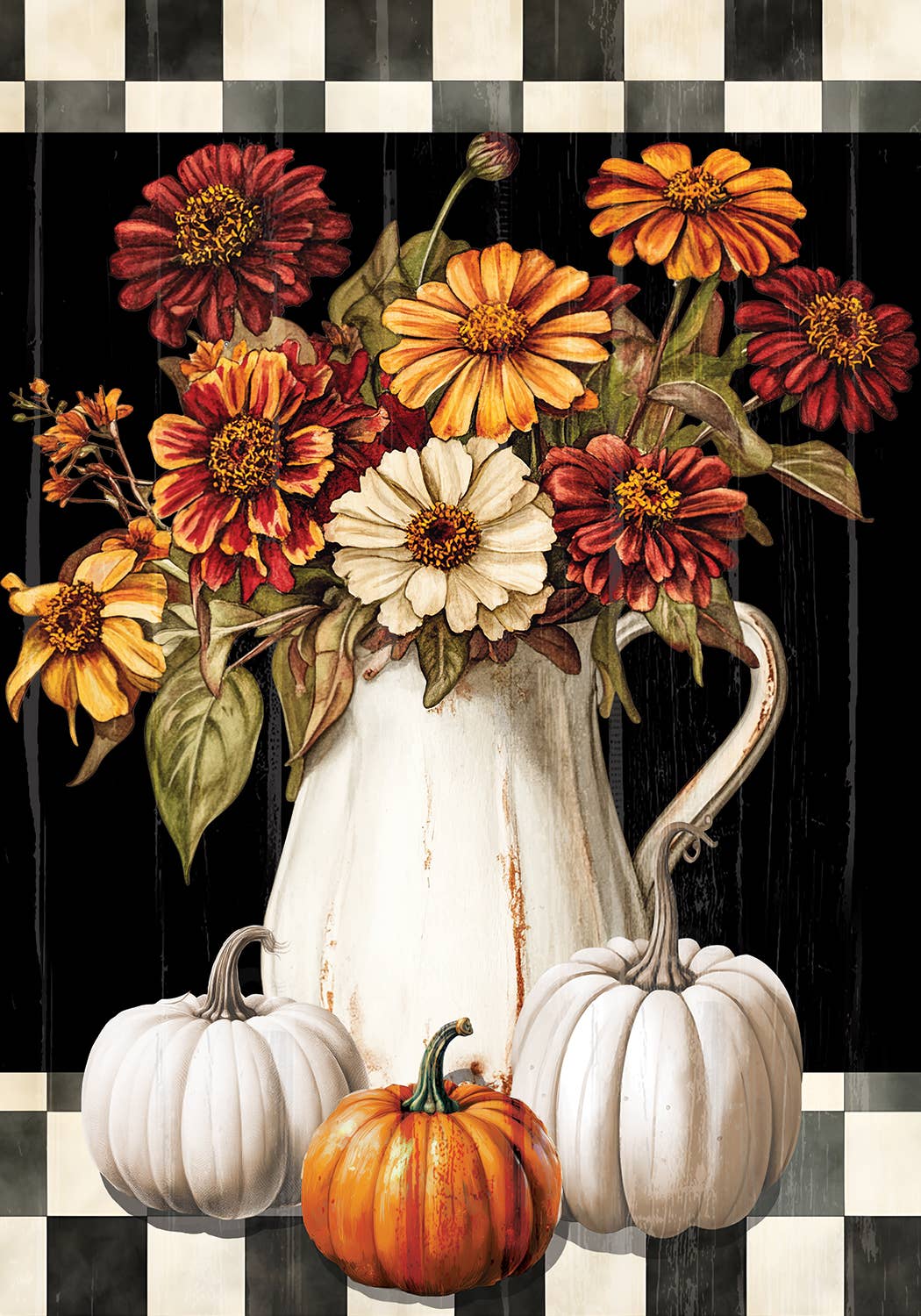 Custom Decor - Vintage Fall Flowers