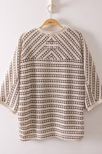 Emmie Textured Stripe Knit Top