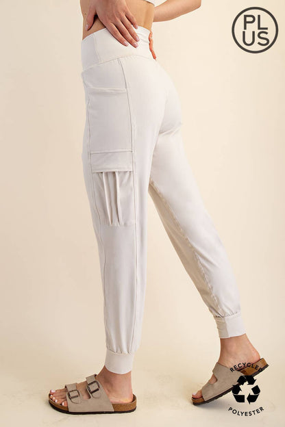 Rae Mode - PLUS SIZE BUTTER JOGGER WITH SIDE POCKETS