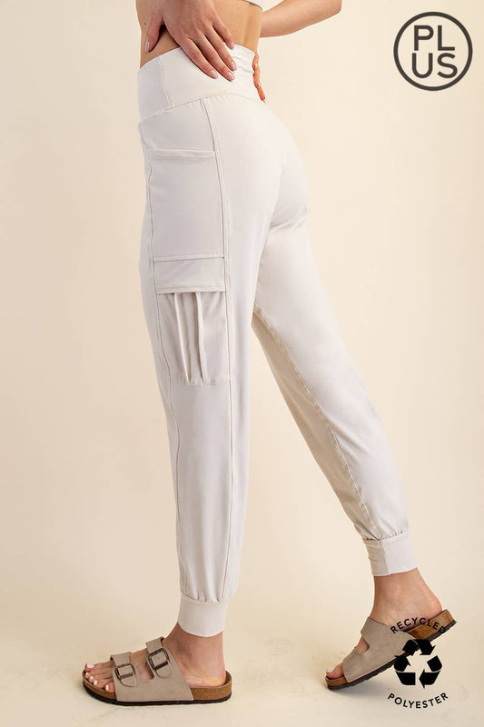 Rae Mode - PLUS SIZE BUTTER JOGGER WITH SIDE POCKETS