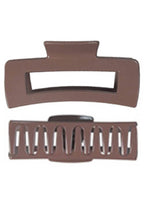 Minimal Glossy Earth Tone Minimal Hair Claw